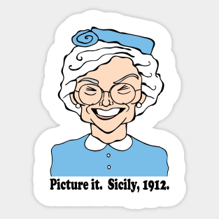 GOLDEN GIRLS SOPHIA PETRILLO FAN ART Sticker